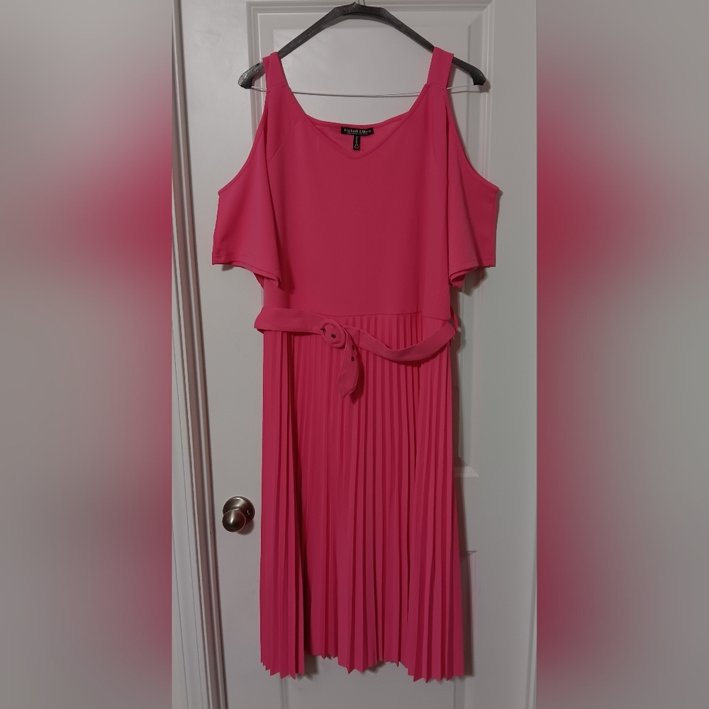 3X Elizabeth & Nicole Pink Dress